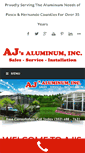 Mobile Screenshot of ajsaluminum.com